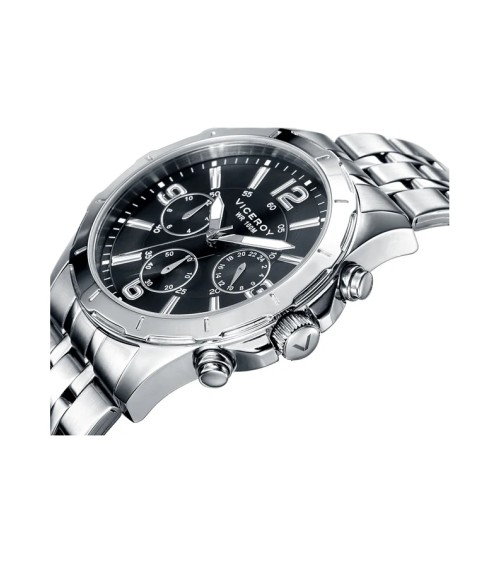 Reloj Viceroy de Hombre Multifunción Acero Esfera Negra Heat 40521-55 | Joyería Onix Lugo