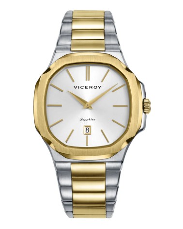 Reloj Viceroy de Hombre Bicolor Acero e IP Dorado Cristal Zafiro 45111-87 | Joyería Onix Lugo