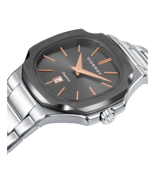 Reloj Viceroy de Mujer Bisel IP Gris y Detalles Oro Rosa Laura Escanes 45110-17 | Joyería Onix Lugo