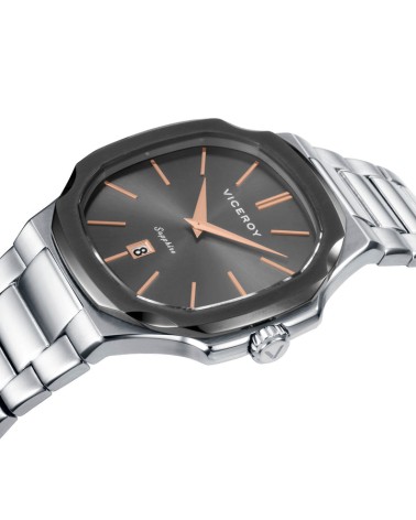 Reloj Viceroy de Hombre Bisel IP Gris y Cristal Zafiro 45111-17 | Joyería Onix Lugo