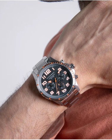 Reloj Viceroy de Hombre Heat Cronógrafo Acero y Naranja 401373-14 | Joyería Onix Lugo