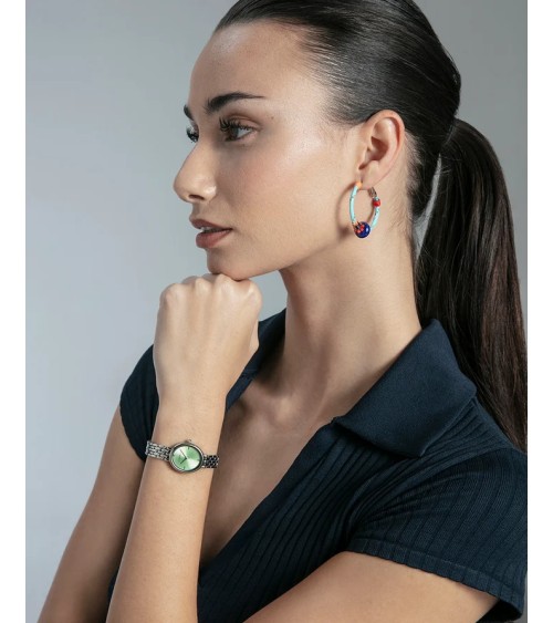 Reloj Viceroy de Mujer Ovalado en Acero con Esfera Verde Kiss 41166-67 | Joyería Onix Lugo