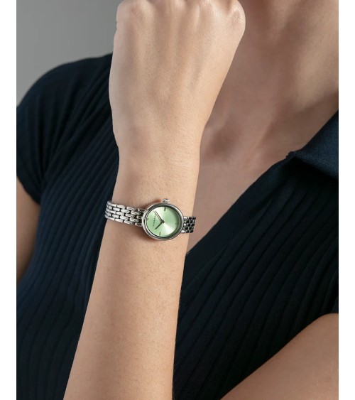 Reloj Viceroy de Mujer Ovalado en Acero con Esfera Verde Kiss 41166-67 | Joyería Onix Lugo