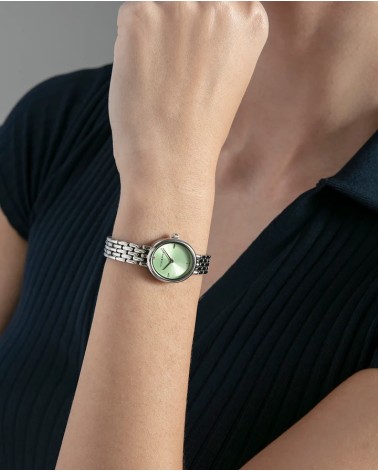 Reloj Viceroy de Mujer Ovalado en Acero con Esfera Verde Kiss 41166-67 | Joyería Onix Lugo