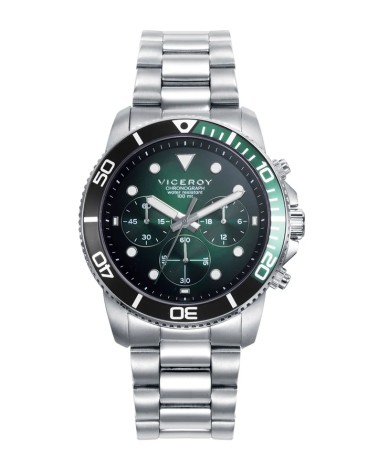 Reloj Viceroy de Hombre Heat Cronógrafo Bisel Bicolor Verde y Negro 42453-77 | Joyería Onix Lugo