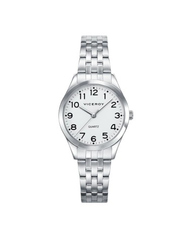 Reloj Viceroy de Mujer Grand Acero Esfera Blanca Números Árabes 40854-04 | Joyería Onix Lugo