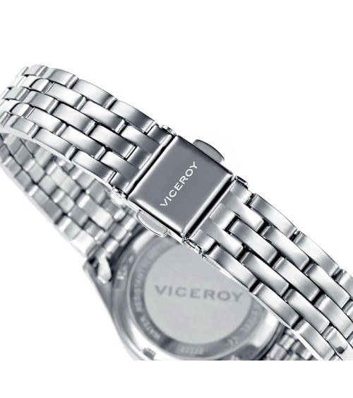 Reloj Viceroy de Mujer Grand Acero Esfera Blanca Números Árabes 40854-04 | Joyería Onix Lugo