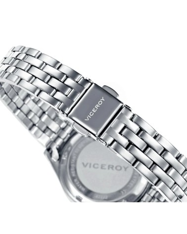 Reloj Viceroy de Mujer Grand Acero Esfera Blanca Números Árabes 40854-04 | Joyería Onix Lugo