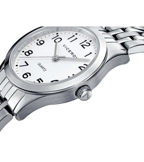 Reloj Viceroy de Mujer Grand Acero Esfera Blanca Números Árabes 40854-04 | Joyería Onix Lugo