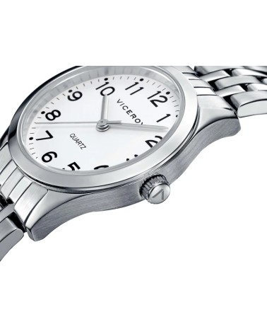 Reloj Viceroy de Mujer Grand Acero Esfera Blanca Números Árabes 40854-04 | Joyería Onix Lugo