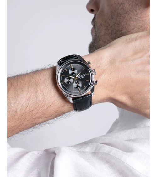 Reloj Viceroy de Hombre Classic Cronógrafo Acero, Esfera Negra y Piel 401379-17 | Joyería Onix Lugo