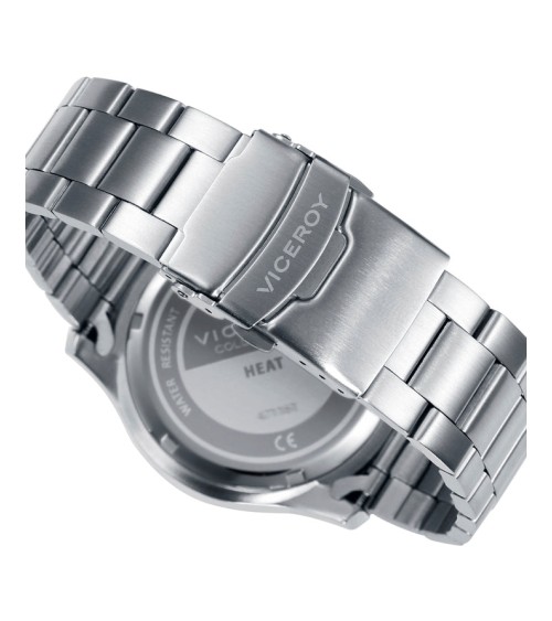 Reloj Viceroy de Hombre Heat Cronógrafo Acero y Esfera Azul 401135-37 | Joyería Onix Lugo
