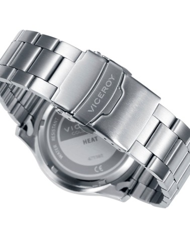 Reloj Viceroy de Hombre Heat Cronógrafo Acero y Esfera Azul 401135-37 | Joyería Onix Lugo