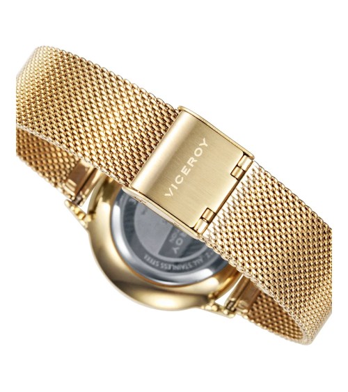 Reloj Viceroy de Mujer Kiss Acero IP Dorado y Malla Milanesa 461096-07 | Joyería Onix Lugo
