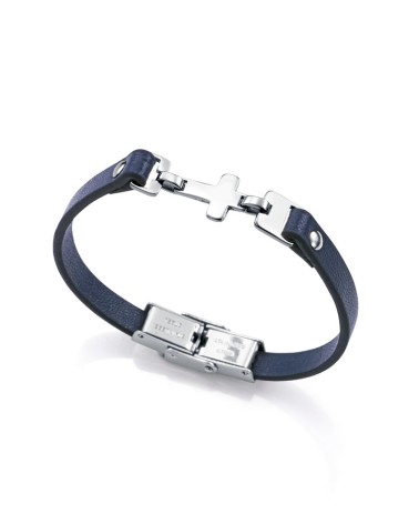 Pack Reloj Viceroy Niño Next Cronógrafo Acero Esfera Azul + Pulsera Cruz Azul 401477-34 | Joyería Onix Lugo