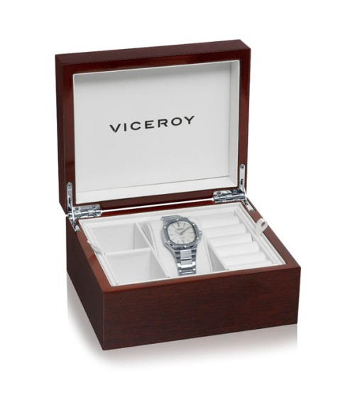 Reloj Viceroy Mujer Laura Escanes Diamantes Acero Nácar Cristal Zafiro 45112-07 | Joyería Onix Lugo
