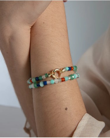 Pulsera Viceroy Jewels Plata de Ley Baño de Oro Piedras Naturales Multicolor 13271P100-49 | Joyería Onix Lugo