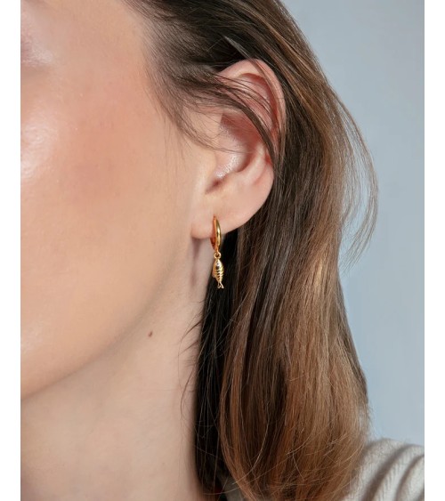Pendientes Viceroy Jewels Aro Plata de Ley Baño de Oro Pez y Circonita 2368E100-30 | Joyería Onix Lugo