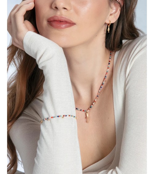 Collar Viceroy Jewels Plata de Ley Baño de Oro Piedras de Colores y Pez Colgante 13266C100-59 | Joyería Onix Lugo