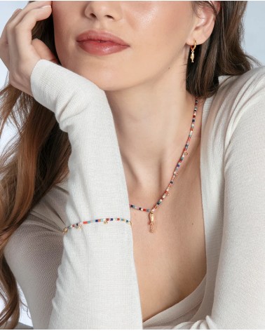 Collar Viceroy Jewels Plata de Ley Baño de Oro Piedras de Colores y Pez Colgante 13266C100-59 | Joyería Onix Lugo