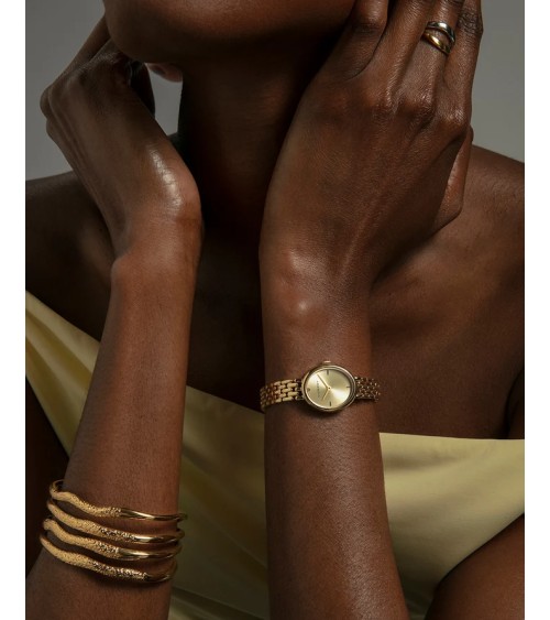 Pulsera Rígida Viceroy Chic Acero IP Dorado Brazalete Ancho 6 cm 75441P01012 | Joyería Onix Lugo