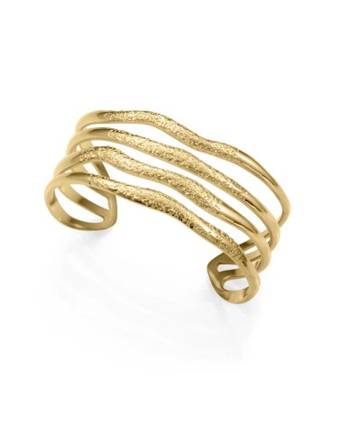 Pulsera Rígida Viceroy Chic Acero IP Dorado Brazalete Ancho 6 cm 75441P01012 | Joyería Onix Lugo