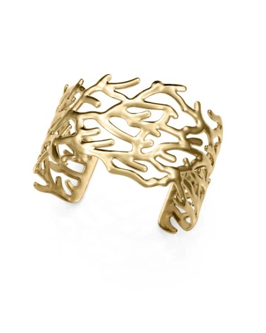 Brazalete Rígido Viceroy Mujer Acero IP Dorado Calado Ramas 14370P01012 | Joyería Onix Lugo