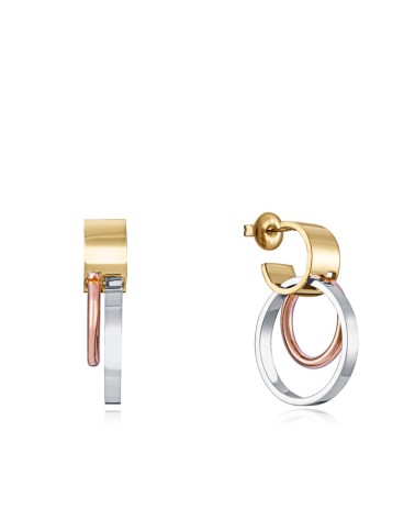 Pendientes Viceroy Air Mujer Acero Tricolor Dorado Rosa Plata 14087E01019 | Joyería Onix Lugo
