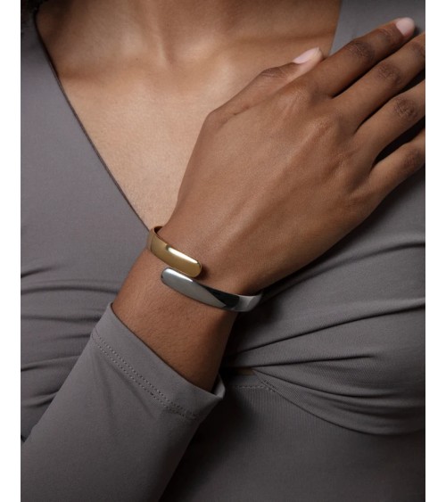 Brazalete Rígido Viceroy Mujer Acero Bicolor Dorado Plata 75370P01012 | Joyería Onix Lugo