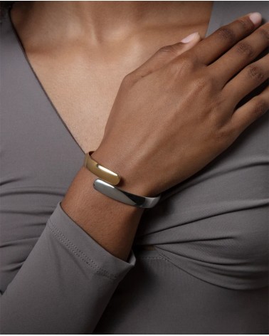 Brazalete Rígido Viceroy Mujer Acero Bicolor Dorado Plata 75370P01012 | Joyería Onix Lugo