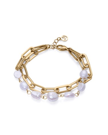 Pulsera Viceroy Chic Mujer Acero IP Dorado y Perla Cultivada Barroca 14093P01012 | Joyería Onix Lugo