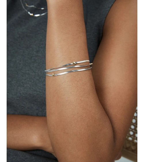 Pulsera Viceroy Mujer Acero Cadena Serpiente Triple Estrellas Doradas 14320P01000 | Joyería Onix Lugo