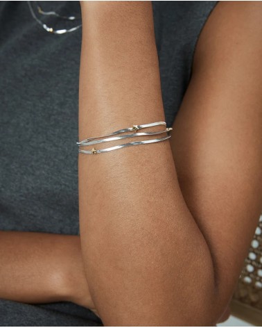 Pulsera Viceroy Mujer Acero Cadena Serpiente Triple Estrellas Doradas 14320P01000 | Joyería Onix Lugo
