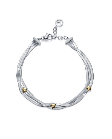 Pulsera Viceroy Mujer Acero Cadena Serpiente Triple Estrellas Doradas 14320P01000 | Joyería Onix Lugo