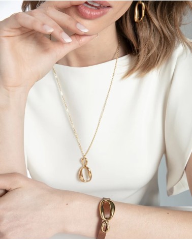 Collar Viceroy Mujer Largo Acero IP Dorado Colgante Orgánico 15205C01012 | Joyería Onix Lugo