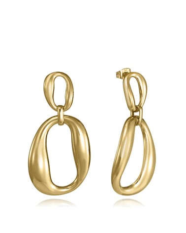 Pendientes Viceroy Mujer Colgantes Acero IP Dorado Orgánicos 15205E01012 | Joyería Onix Lugo