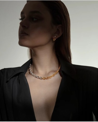 Collar Bicolor Viceroy Mujer Acero e IP Dorado Eslabones 14197C01019 | Joyería Onix Lugo