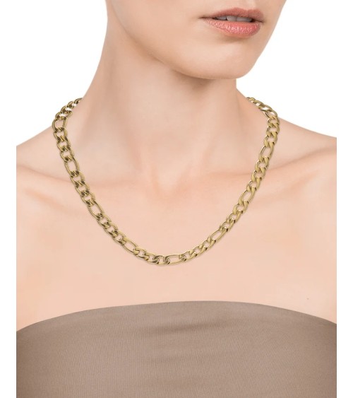 Cadena Viceroy Chic Acero IP Dorado Tipo Fígaro Gruesa 1376C01012 | Joyería Onix Lugo