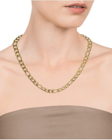Cadena Viceroy Chic Acero IP Dorado Tipo Fígaro Gruesa 1376C01012 | Joyería Onix Lugo