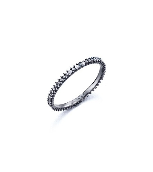 Anillo rutenio con diamantes