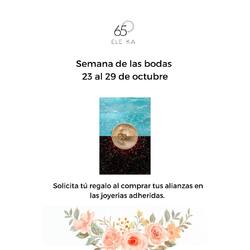 Elige el símbolo de tu amor en la Semana de las Bodas ELE KA, del 23 al 29 de octubre. Escoge tus alianzas y disfruta de un regalo especial para tu gran día. Calidad y diseño excepcionales para un amor eterno. 💏💍💖#semanadelasbodaseleka #bodas23 #novios23